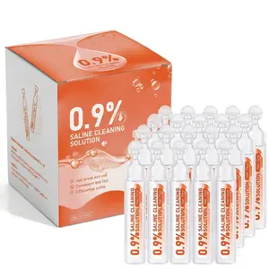 0.9% Piercing Aftercare Solution  0.17 oz Each ,20pcs Sterile Saline Solution - Gentle Solution for Healing Wounds & Piercings - Beauty & Personal Care
