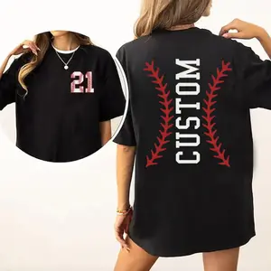 Custom Baseball Number and Name Tshirt, Baseball Custom Shirt,Baseball Mom Tee,Personalized Baseball