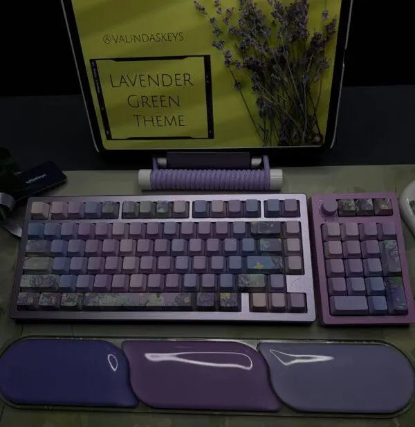 Lavender Green Theme Mechanical Keyboard Full Set