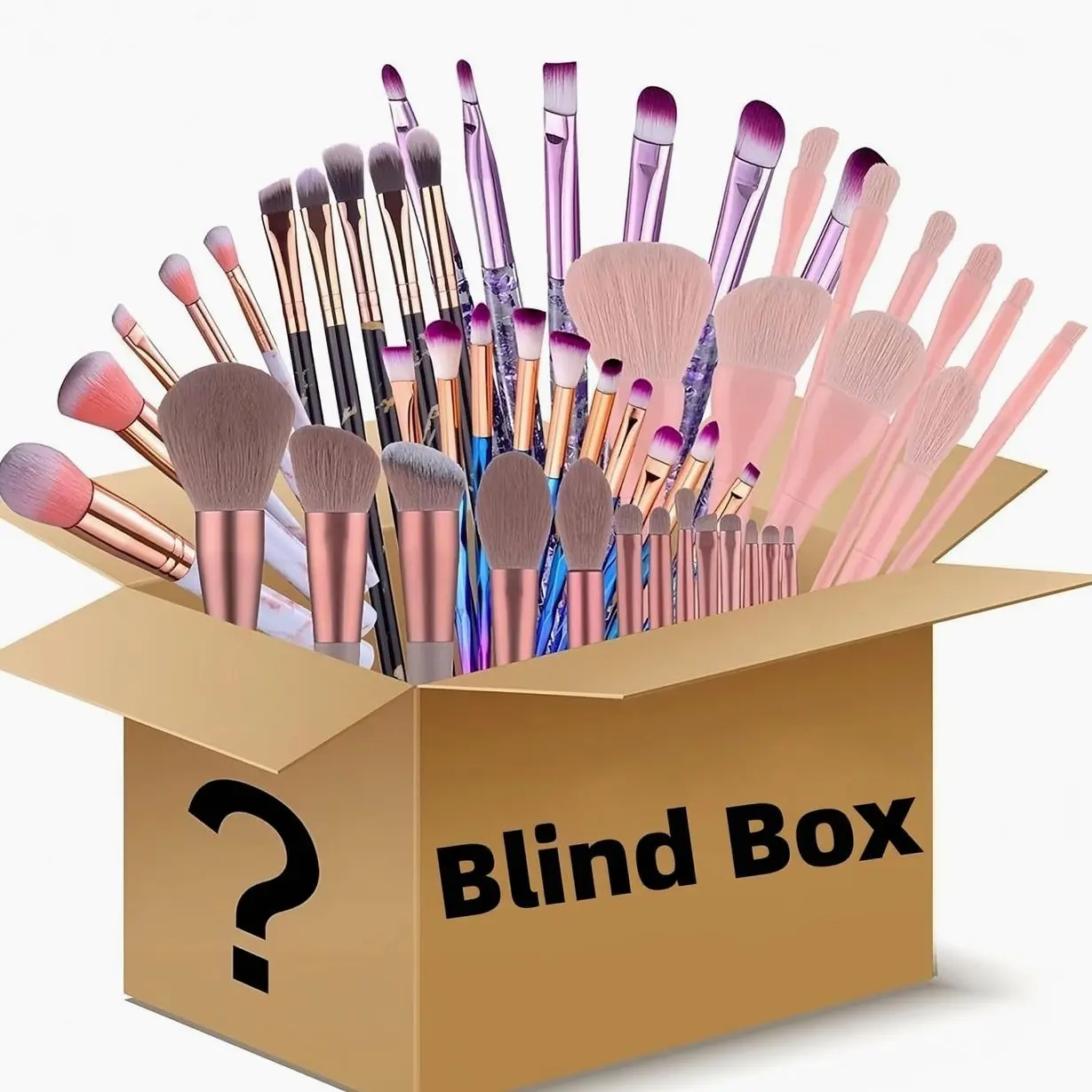 Makeup Brushes & Beauty Tools Assortment Box – Curated Collection of Makeup Brushes, Makeup Bag, Makeup Sponge, Hair Ties & More Professional Beauty Tools for Daily Use & Travel
