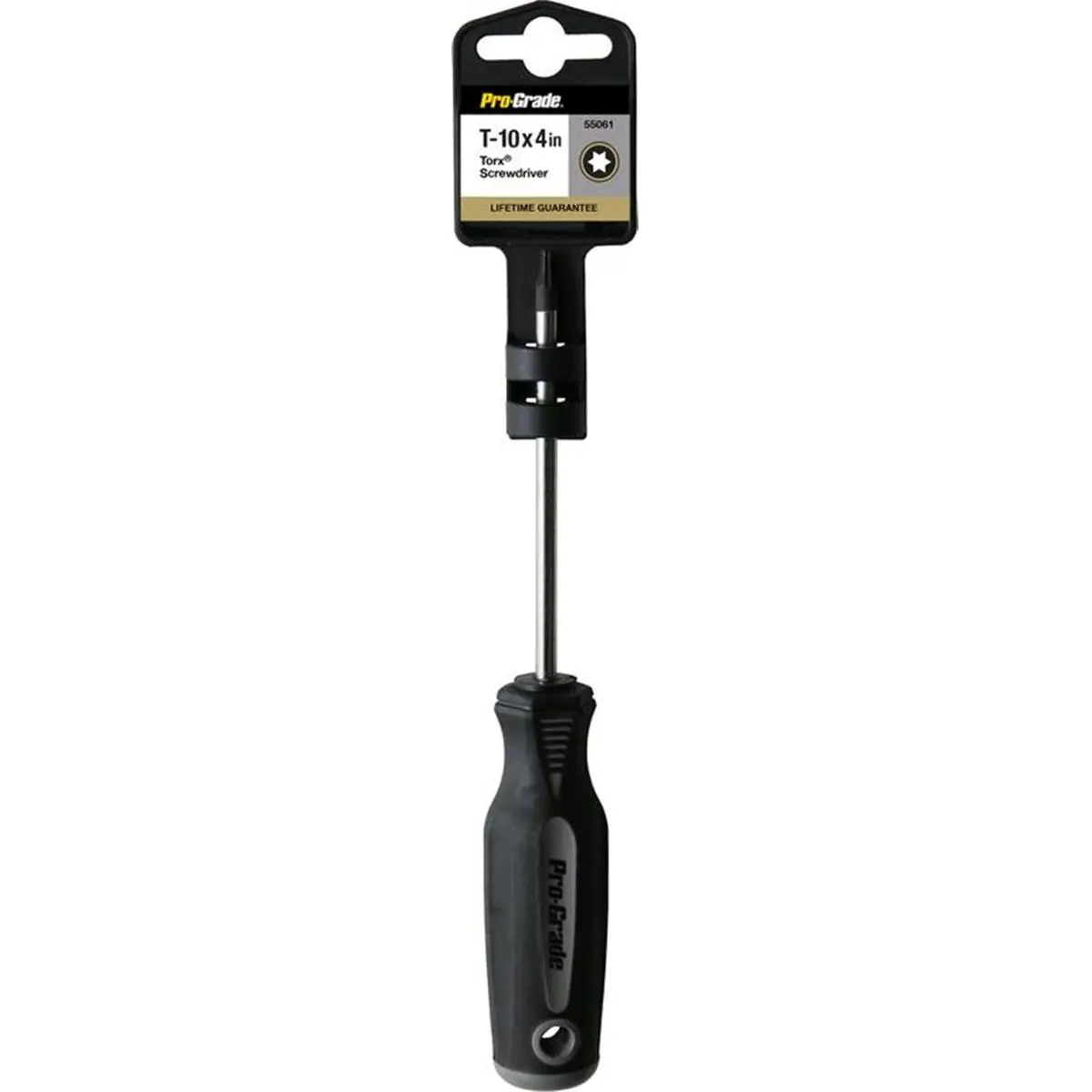212 MAIN Pro-Grade Torx Drive Screwdriver, T10 x 4 in., ANSI Certified, Chrome Steel, Corrosion Resistant, Rubber Grip
