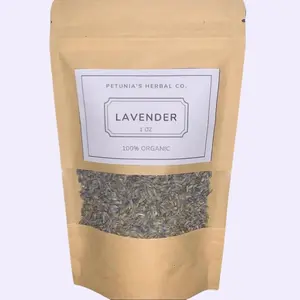 Organic Lavender Flowers | Dried Organic Lavender | Organic Tea | Herbs for Skincare | Natural Flavor Spice