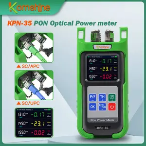 KOMSHINE KPN-35 PON Optical Power Meter 0.1 dB Resolution, 1490nm, 1550nm,1310nm for PON Network Testing (APC or UPC Connector Could Choice)