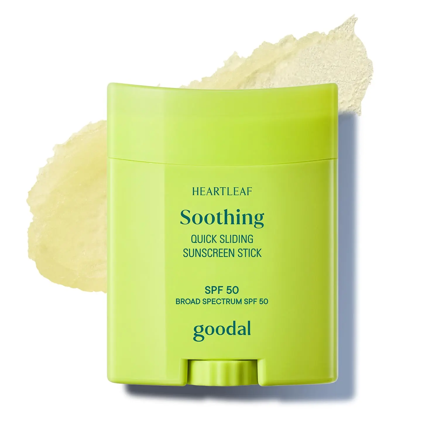 [GOODAL] HEARTLEAF SOOTHING QUICK SLIDING SUNSCREEN STICK 50ml | Lightweight Korean Sun Stick for Face & Body, Non-Sticky for Reapplication Over Makeup, Reef-Friendly, Vegan