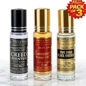 3-Pack Signature have a scent Roll-On Scent Oils - Long Lasting Alcohol Free (12ml Each)