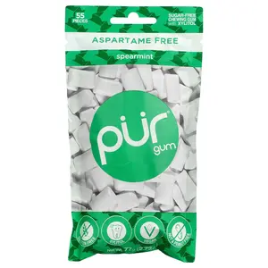 The PUR Company Chewing Gum, Spearmint, 55 Pieces, 2.72 oz (77 g)