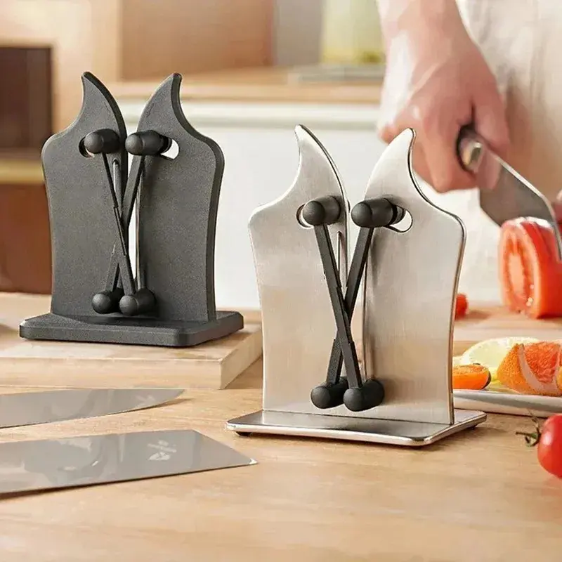 Double-sided Knife Sharpener Kitchen Sharpening Tool Easy Safe Sharpening Kitchen Chef's Knife Damascus Multifunctional Kitchen Knife Sharpening ToolKitchen Supplies