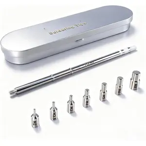 Heat Set Insert Tool,Soldering Iron Tips Come with Thread inserts M2 M2.5 M3 M4 M5 M6 M8,Compatibe with T12 Soldering iron, Printing Tools