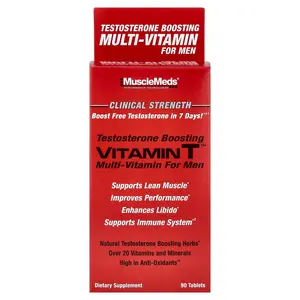 MuscleMeds Vitamin T™, Testosterone Boosting Multi-Vitamin For Men, 90 Tablets