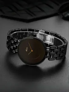 Vintage Bracelet Watch, High-End Analog Dial, Retro Style Men's Watch, Couple Watches, Stainless Steel Band, Quartz Movement, Alloy Case