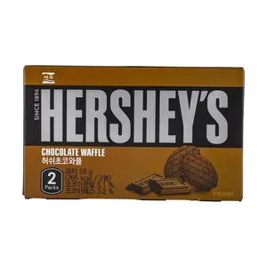 HERSHEY'S Korea Chocolate Waffles 55g - Crispy Korean Snack, Milk Chocolate Biscuit Bites