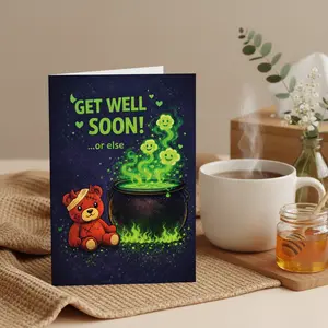 Get Well Soon Or Else Card | Funny Get Well Card