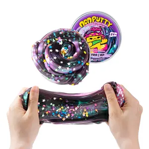 Slymu Ultra/bp Putty Slime - Galaxy, Sensory Fidget Toys, Stress Relief, Glitter, Non Sticky, Party Favors for Kids, Birthday Gifts for Girls and Boys