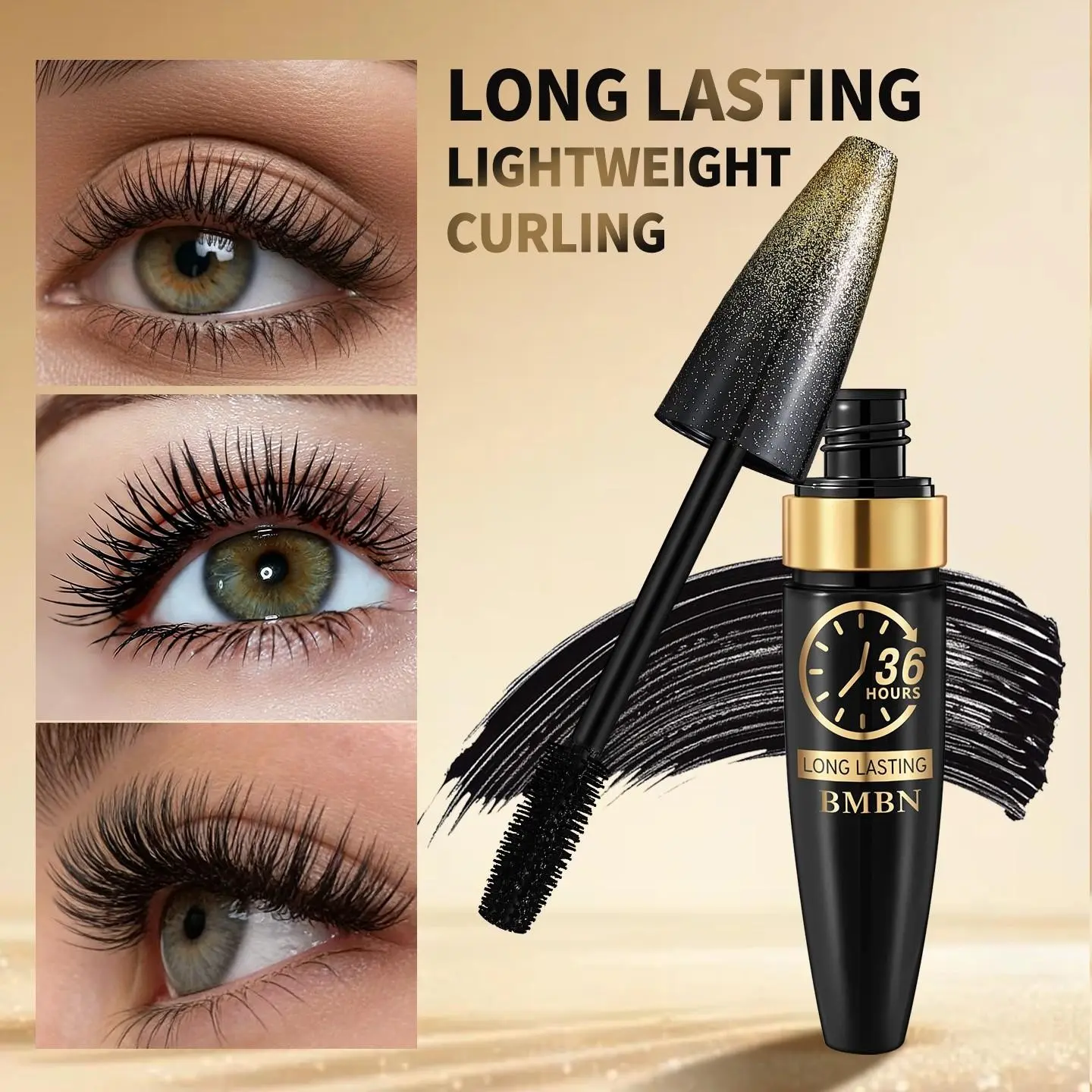 Volume Mascara for Dramatic Eye Makeup, Long-Lasting Formula, Non ...