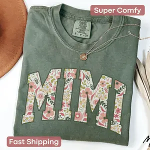 Comfort Colors Mimi Shirt, Floral Mimi Gifts, Mothers Day Gift For Grandma Tshirt, Best Mimi Shirt, Blessed Mimi Shirt,Christmas Mimi Shirts