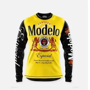 CUSTOM jersey Men's Cycling Jersey MTB T Shirt Long Sleeve Mountain Bike Motorcycle Outdoor Bicycle Clothes outdoor shirt sport lover gift mexico jersey men  breathable Quick Dry&Moisture-Wicking premium quality sweat-wicking fabric