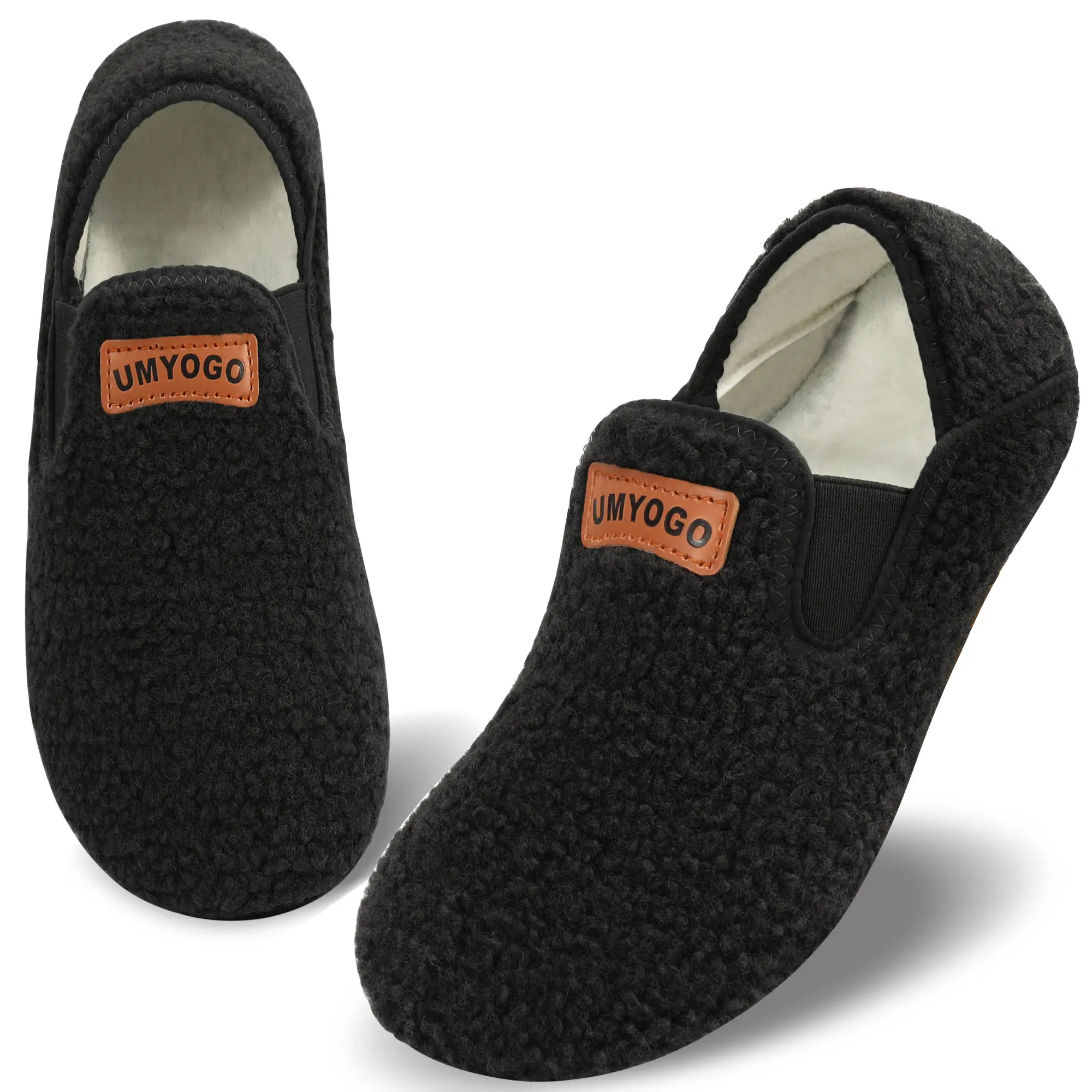 Women's Cozy Fleece House Slippers, Non-Slip Lightweight Warm Fuzzy Indoor Shoes with Soft Cotton Lining for Home & Bedroom Comfort