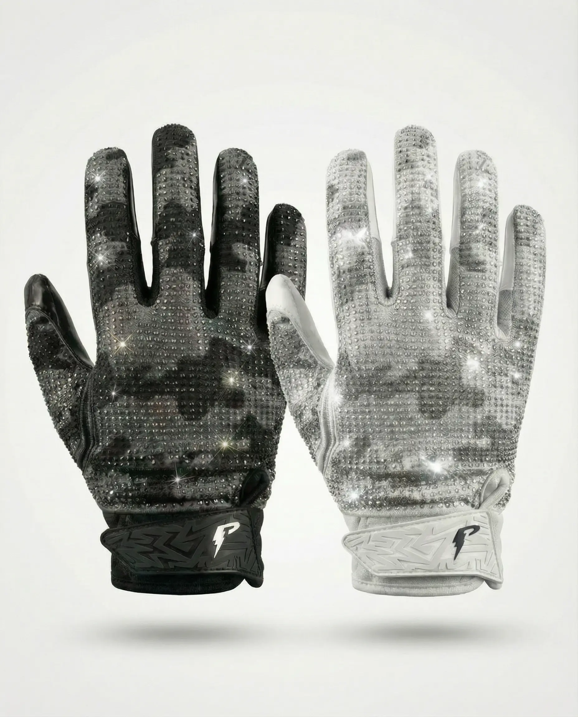 PERX Diamond Camo Football Gloves