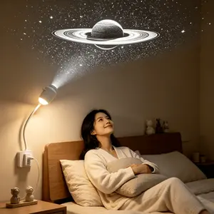 JOYIN 2-in-1 Starry Sky Projector Night Light, Portable Galaxy Projector with 3 Interchangeable Films, USB LED Night Light with Adjustable Brightness & Touch Control, Mini Starry Projector for Bedroom Ceiling Car Home Decor Gift for Adults