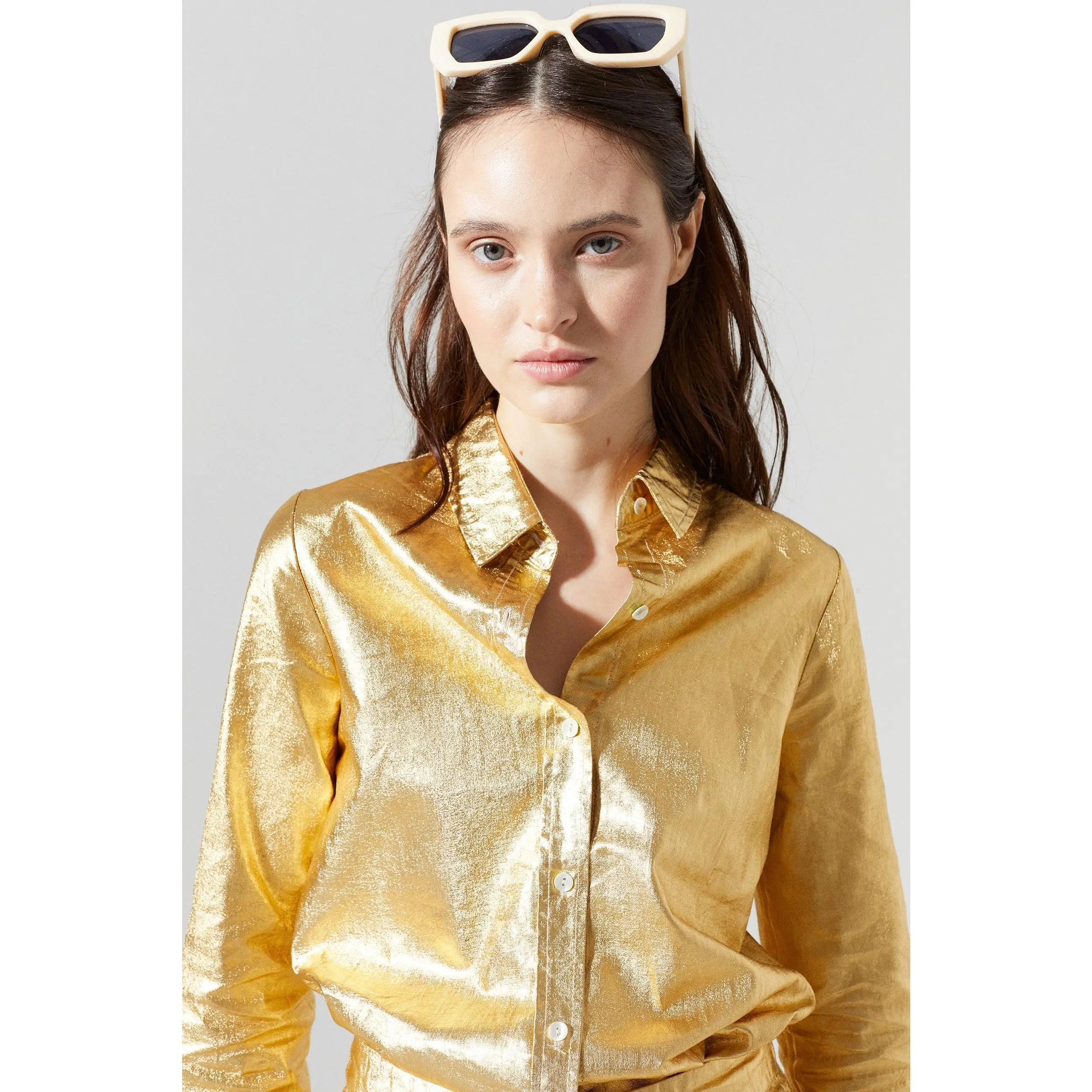 San Marino Gold Metallic Shirt, from Lanhtropy