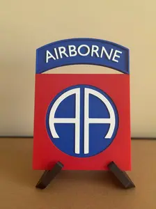 82nd Airborne Division Patch Display
