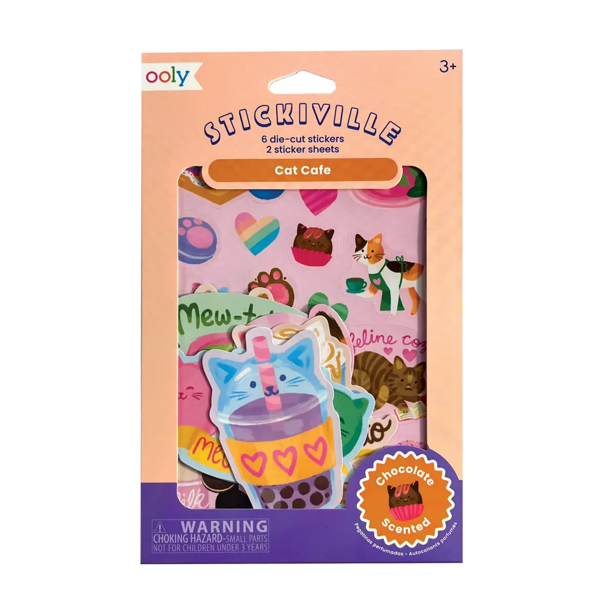 Stickiville Cat Cafe Scented Stickers