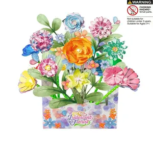 Paper Flowers Science Kitfor Girls, Magic Flower Paper Color Science Dyeing Kit, Arts&Crafts for Kids, Art Supplies Kit, Science Experiments Color Changing for Girls Birthday Gift，Gifts for Mother Grandma Daughter