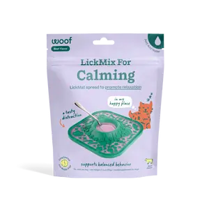 WOOF Calming  LickMix Dog Treat Spread, Delicious Flavored Treat Made With Wholesome Ingredients to Promote Relaxation