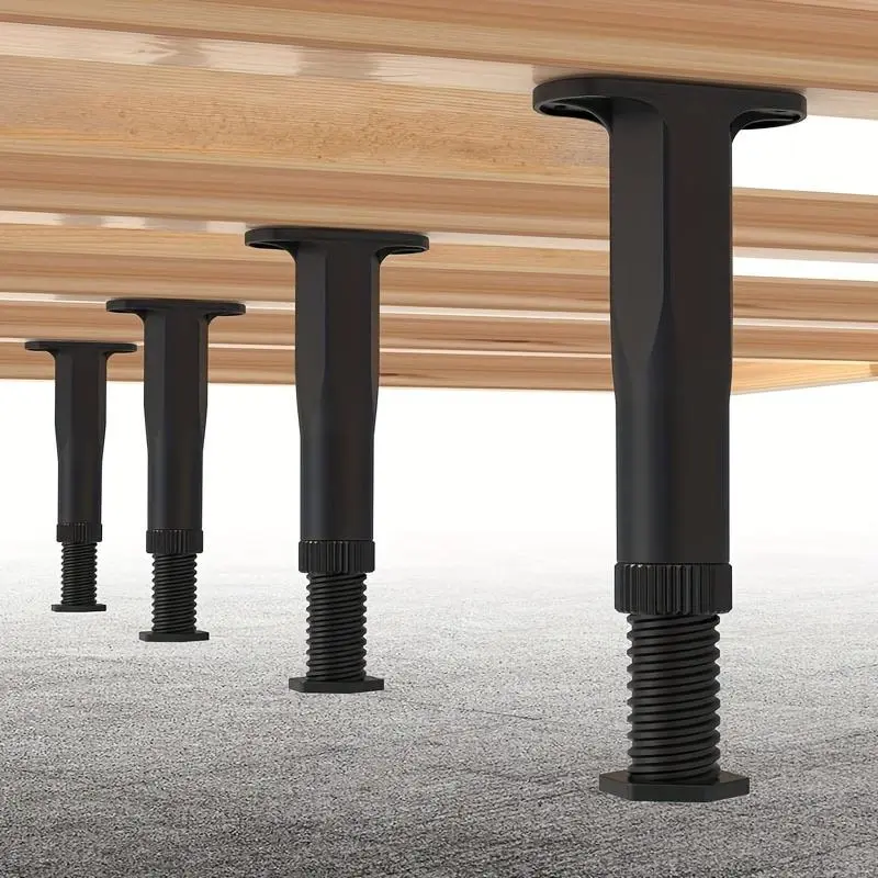Heavy-Duty Adjustable Bed Frame Support Legs, Bed Frame Replacement Legs, Versatile Center Support Legs for Beds, Sofas and Dressers, Furniture Hardware