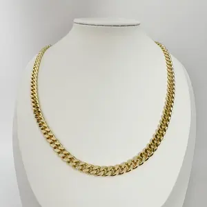 Miami Cuban Chain 14k Gold Plated Men Necklace