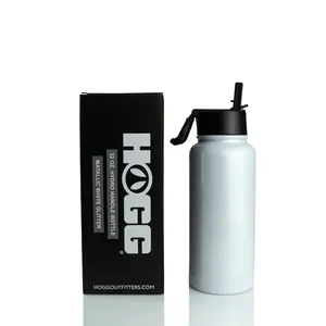 32oz SUBLIMATABLE METALLIC GLITTER HYDRO HANDLE BOTTLE - WHITE