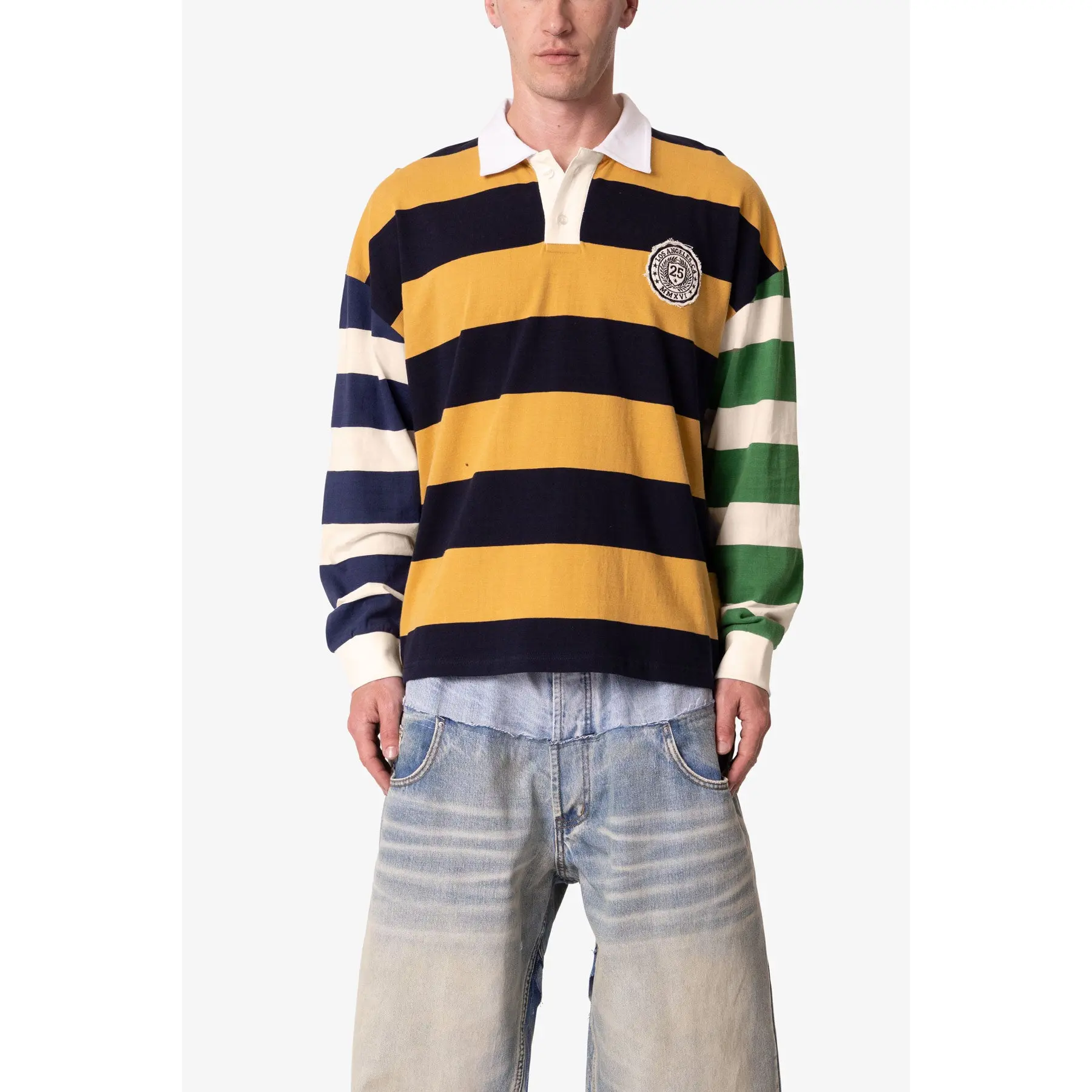 mnml Striped Rugby L/S Shirt - Multi mnml Striped Rugby L/S Shirt - Multi