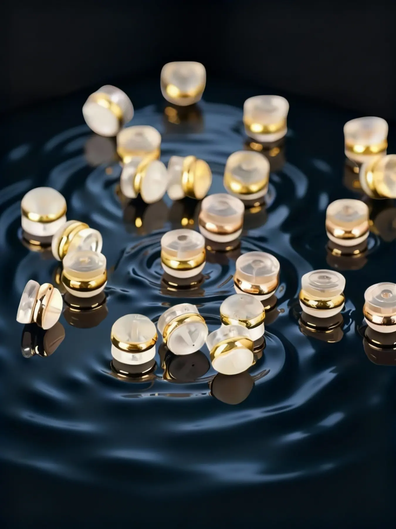 50 Pcs Anti-Allergy Silicone Ear Backs, Suitable for Heavy Earrings, Dangle Earrings, Fixed Studs, Soft Transparent Non-Irritating Design, Earrings Jewelry, Earring Backings, Earring Backs Replacements