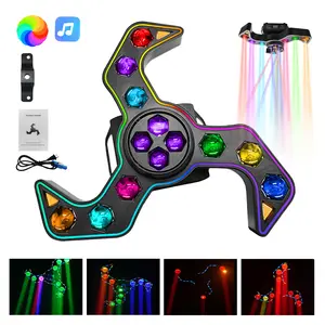 XDV 150W RGBW Moving Head Strobe Light – DMX & Sound Activated Party Disco Light with 109 LED Strips for DJs & Events