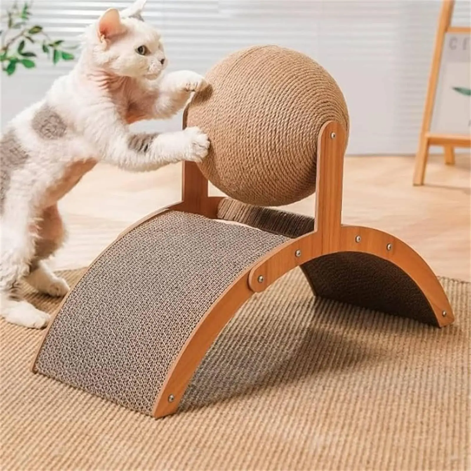 Cat Scratching Board And Cat Scratching Ball for kittens and small cats