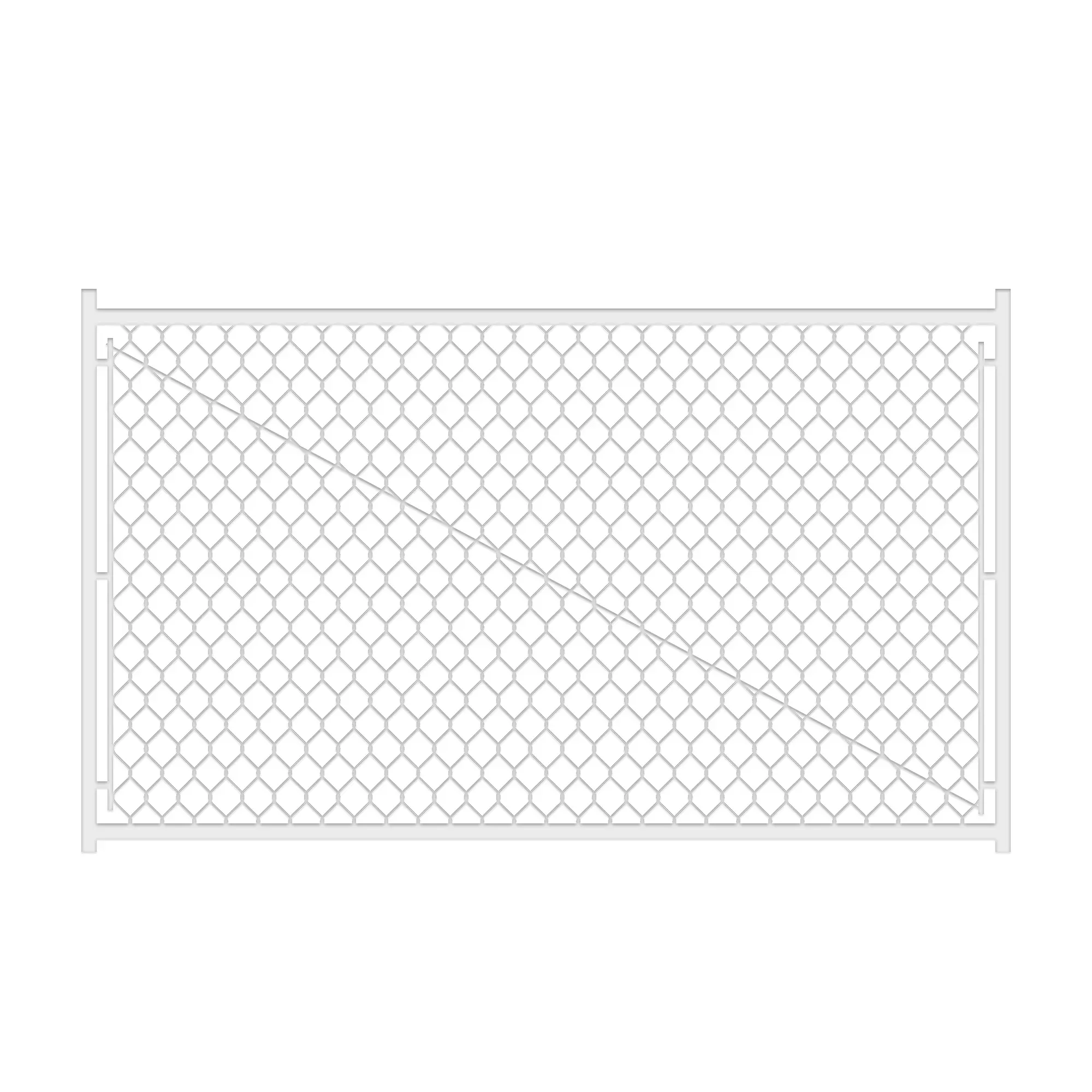 Chain Link Walk Gate Kit, Adjustable 3.8FT, Heavy-Duty Galvanized Steel Frame with Metal Mesh, DIY Outdoor Fence Gate for Garden, Patio, Pool Decks, Fits Openings 24-72 Inches, Silver