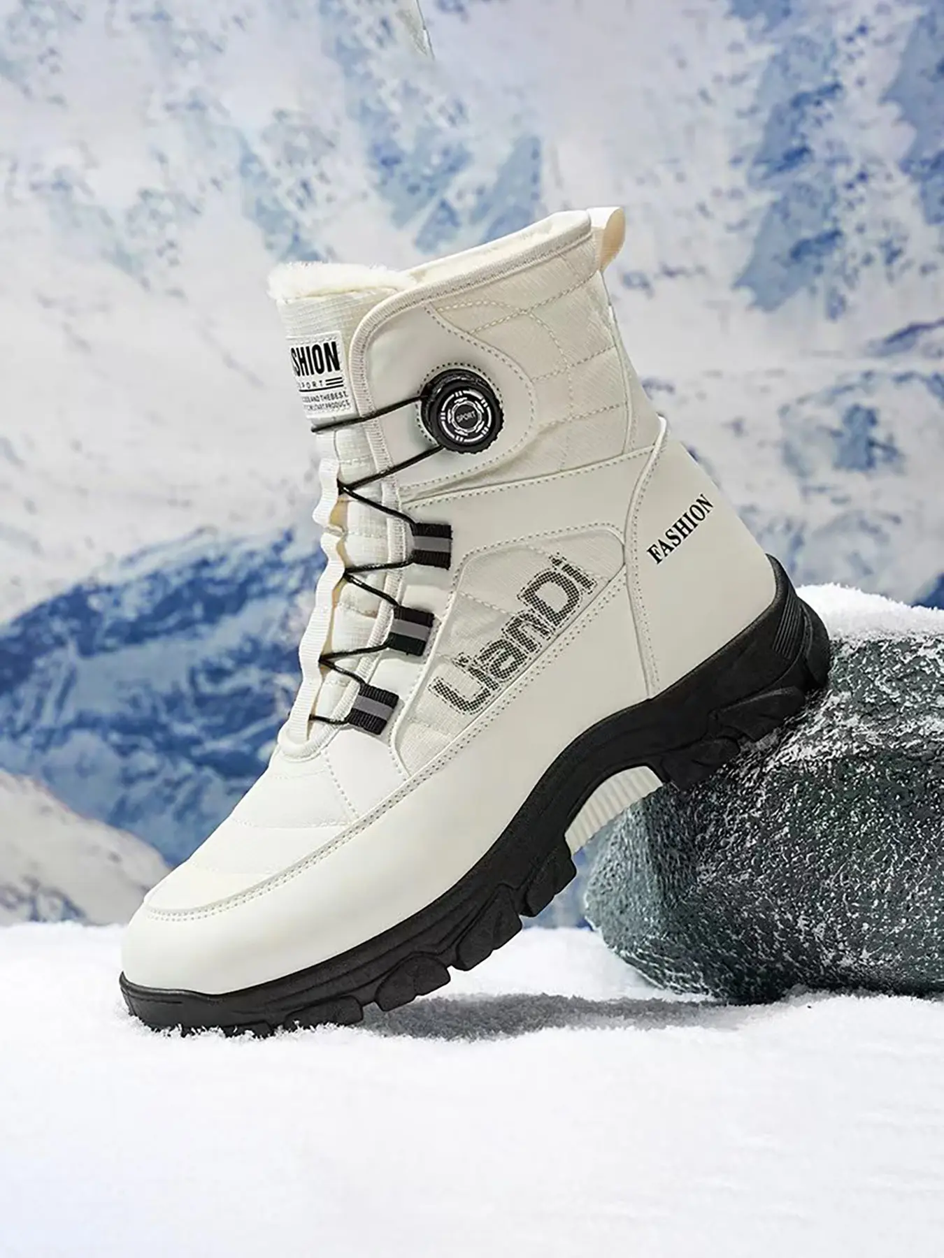 Men's Fashion Snow Boots, Stylish Winter Footwear, Warm and Comfortable, Ideal for Cold Weather, Trendy Design for Outdoor Activities, Casual Outdoor Boot, Winter Shoes, Fashionable Boots
