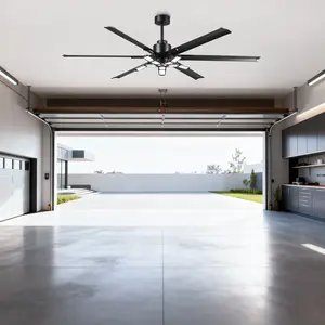 Parrot Uncle 72 Inch 84 Inch Arlene HVLS Large Ceiling Fan with Foldable LED & Remote Control