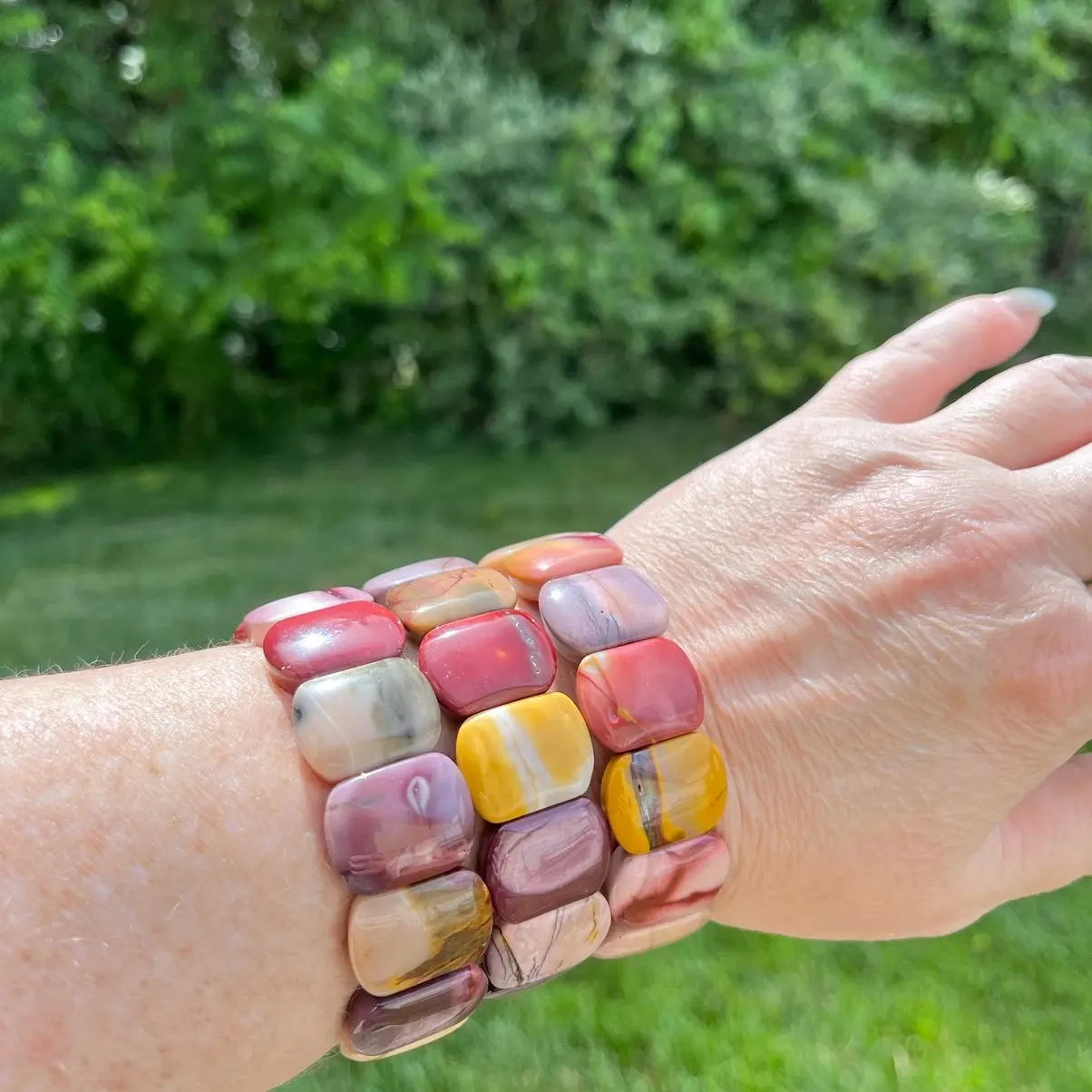 Mookaite Jasper Bracelet •for beauty & rejuvenation