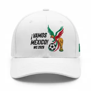 World Cup 2026 Inspired Embroidered Hat, Curved Brim Adjustable Cap, Premium Cotton Outdoor Hat for Men Women, Breathable Lightweight Travel Hat, Casual Streetwear Style, Unisex Fashion, Summer Outdoor Cap