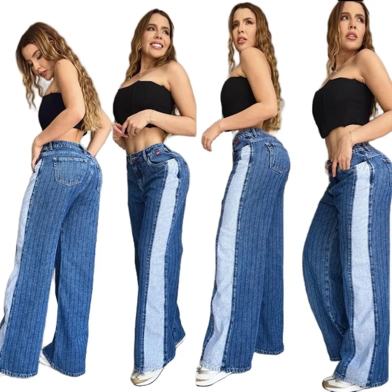 K4172 Denim Duality: Two-Tone Style K4172 Denim Duality: Two-Tone Style