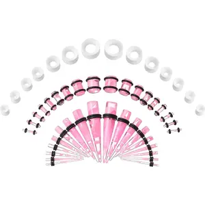 Ear Stretching Kit 50 Pieces Earrings Piercing Kit