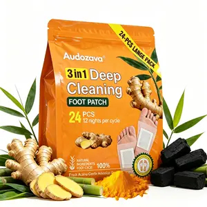 24PCS Ginger Infused Foot Patches, 3-in-1 Foot Care Pads, Natural Formula Soothing Patches for Relaxation & Restful Sleep, Daily Comfort Foot Pads