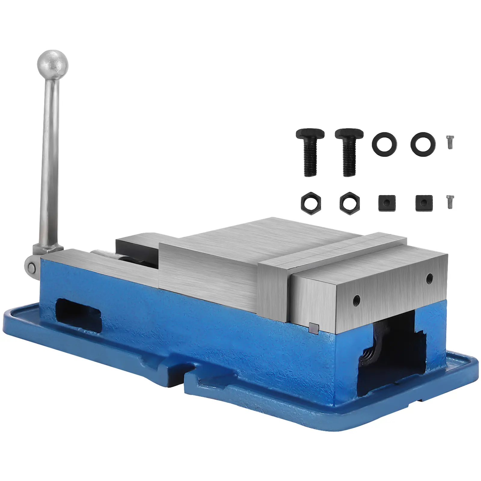 【summerfinds】VEVOR 6'' ACCU Lock Precision Hardware Vise - Heavy Duty Industrial Milling Vice with 6 in Jaw, Handle for Drill Press, Bench Clamp (Father's Day Gift)