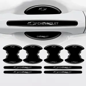 Car Door Bowl Handle Protector Film Sticker, Sticker For Cars, Decorative Accessory for Chevrolet Cruze Sonic Silverado Trax Camaro Captiva Equinox Aveo Z71, Vehicle Exterior Decoration