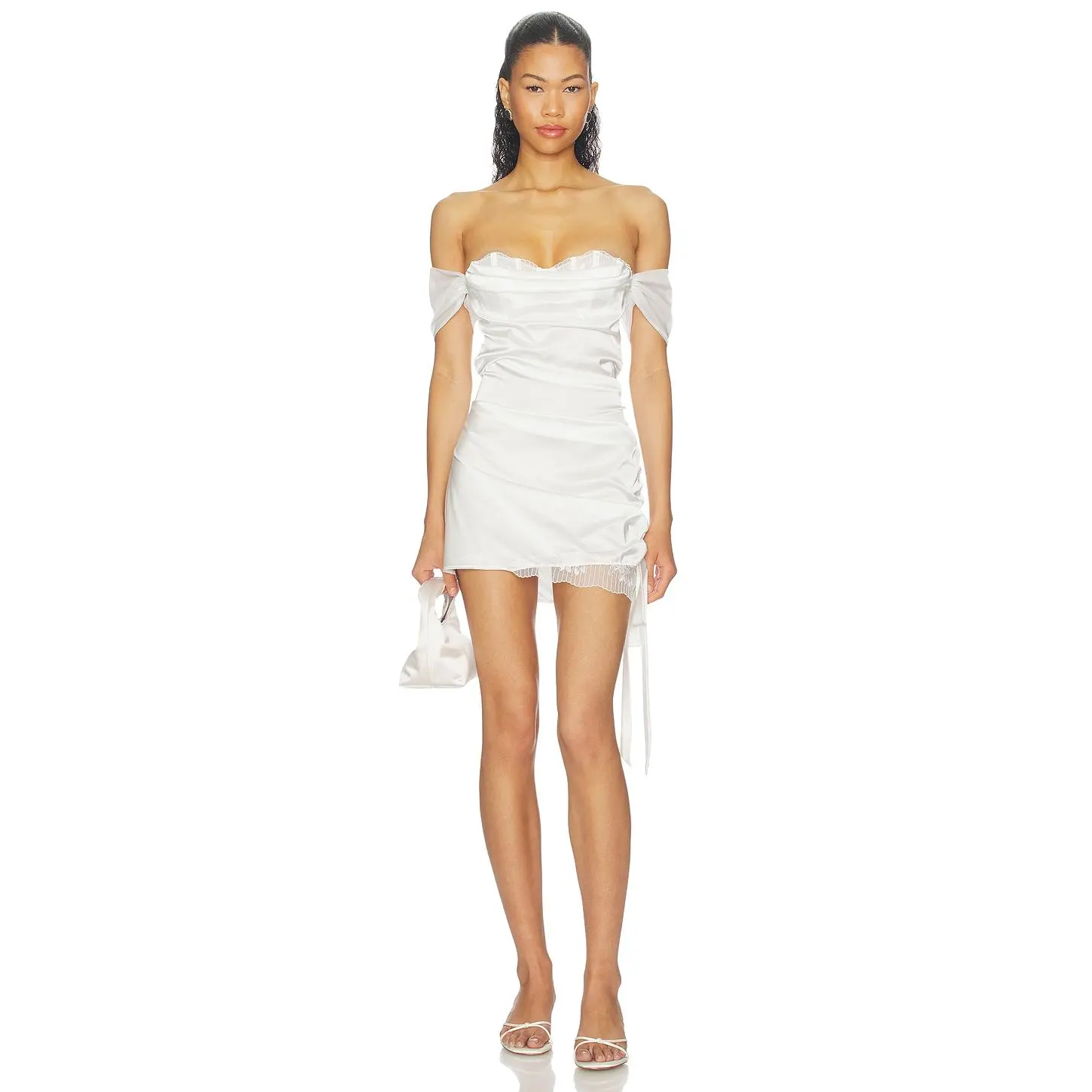 KAT THE LABEL Marilyn Slip Dress in Ivory