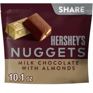 Hershey's Nuggets Milk Chocolate with Almonds Candy Share Pack 10.1 oz US Brand Snack