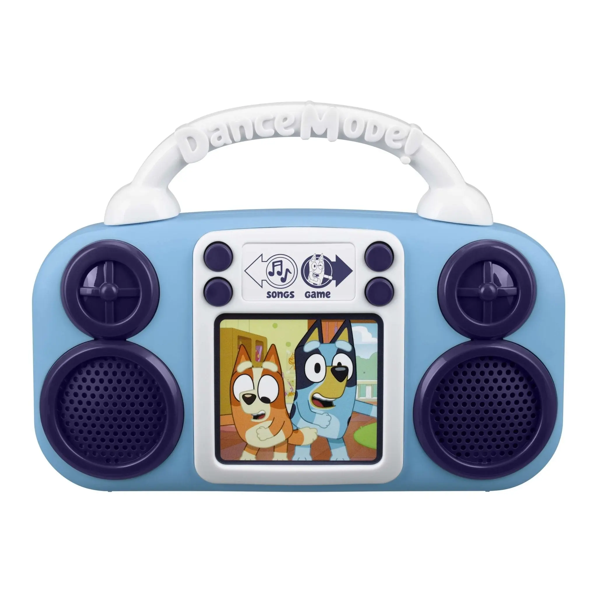 Bluey Toy Music Player, Portable Toddler Toys with Bluey Graphics, Durable Kids Musical Gift with 4 Songs & Musical Statues Game, Kids Toys
