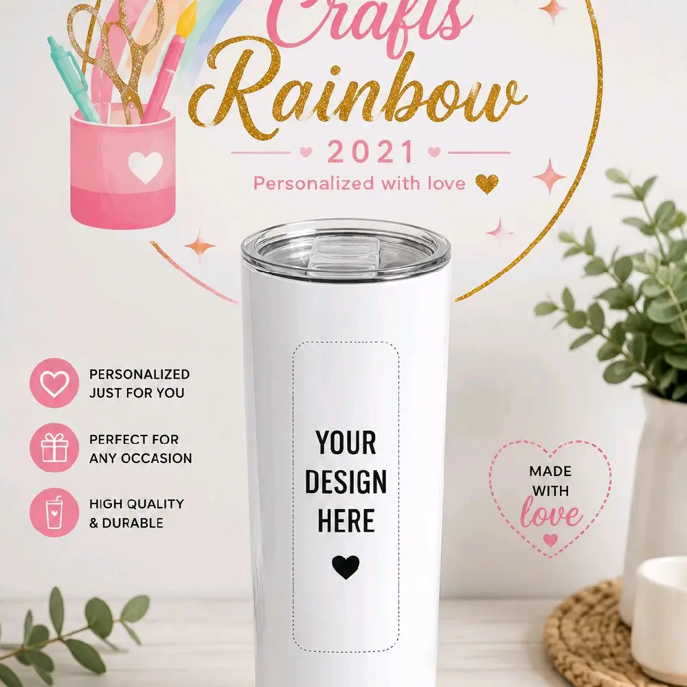 Personalized 20 oz Tumbler – Custom Cup with Your Photo, Logo or Design