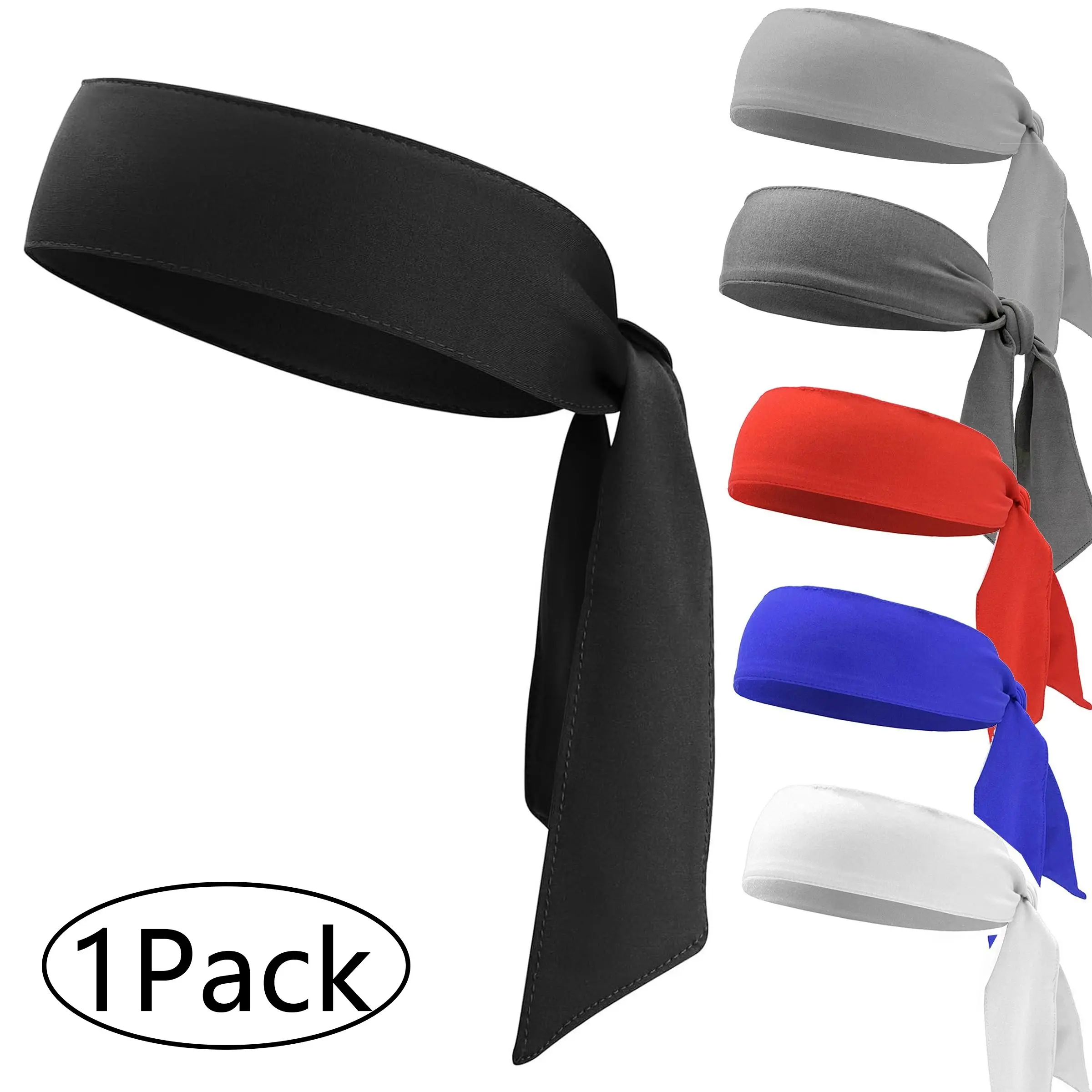 Spring Summer Lightweight Elastic Breathable Fashion Simple Dual-Sided Tie Headband, Sports Hair Band, Unisex Multi-Functional Hair Rope, Adjustable Headband, Training Headband, Sports Headbands, Workout Headbands